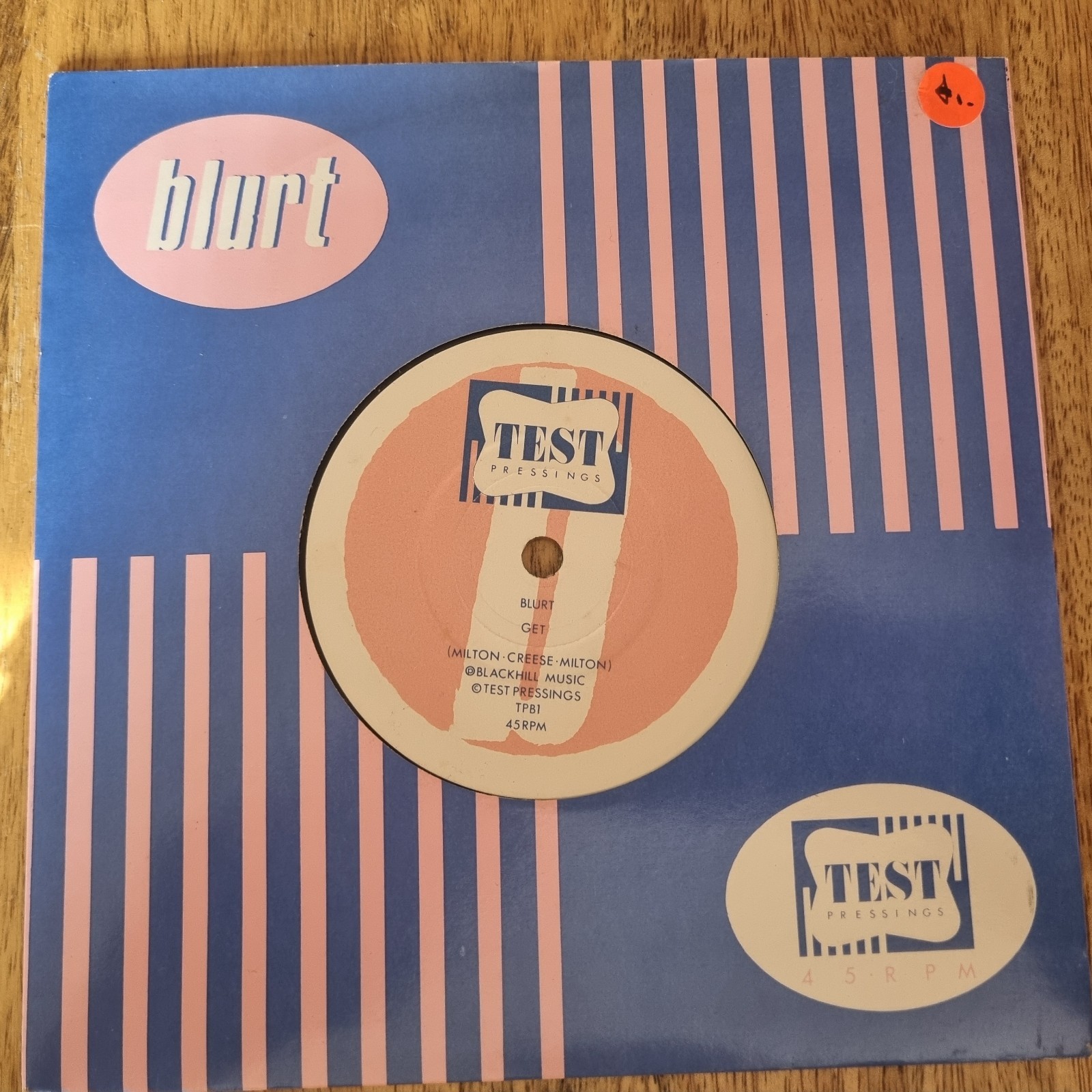 Blurt – My Mother Was A Friend Of An Enemy Of The People 1980 7” Post-punk