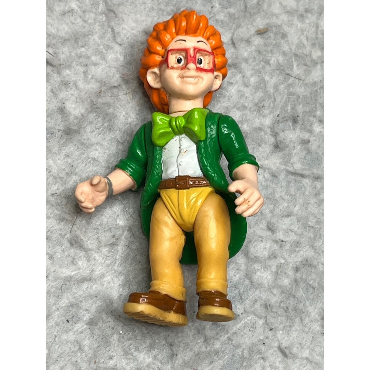 Burger King 1990 Kids Club capelli rossi I.Q. Figurina ragazzo giocattolo vintage