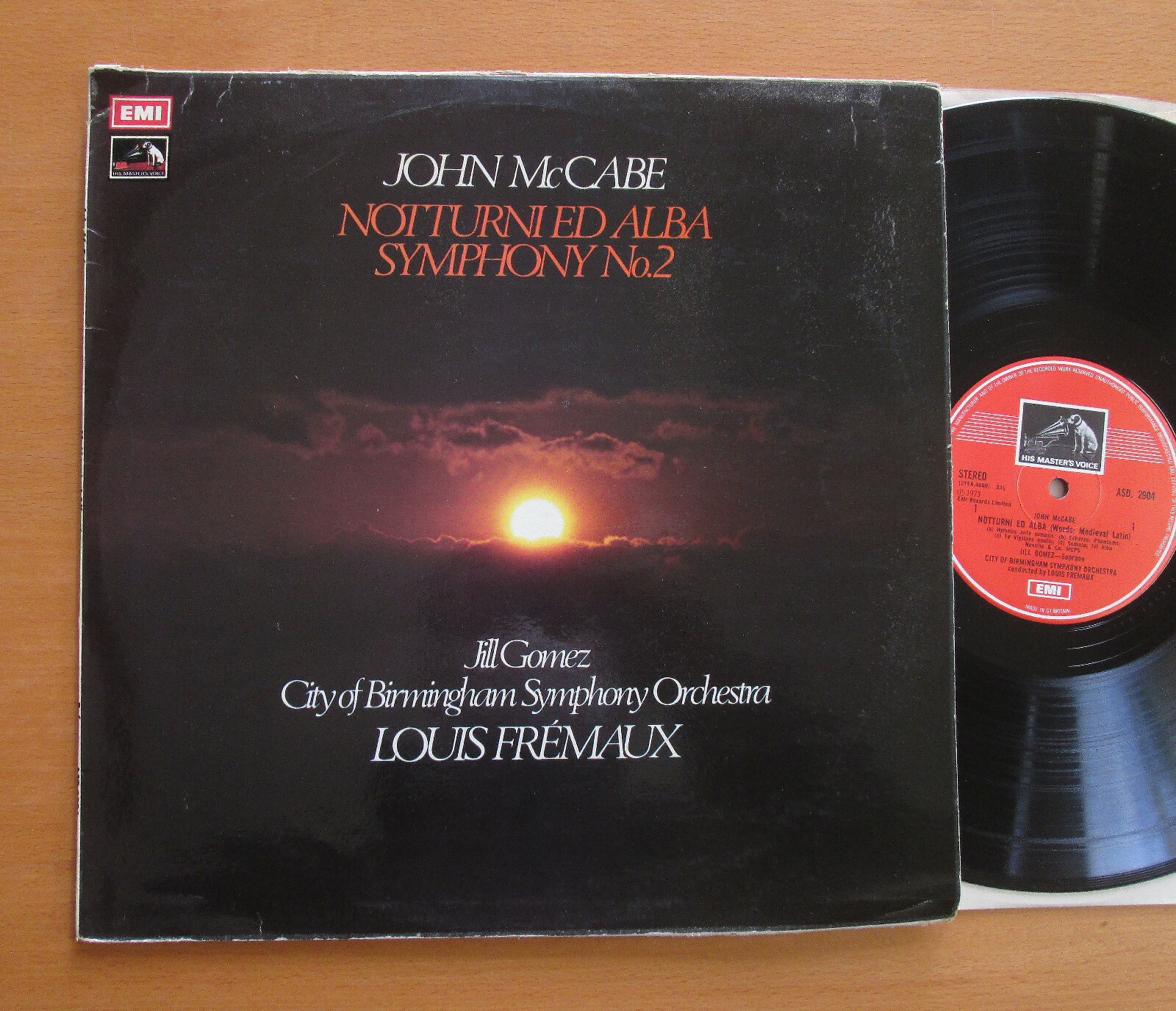 ASD 2904 John McCabe Notturni Ed Alba Symphony no. 2 Louis Fremaux 1973 NM/VG