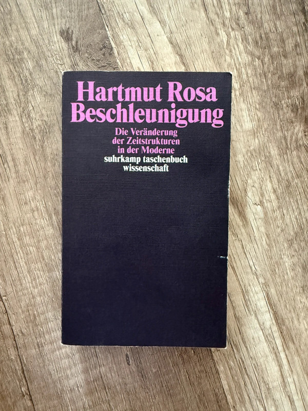 Hartmut Rosa Beschleunigung. Die Veränderung der Zeitstrukturen in der Moderne
