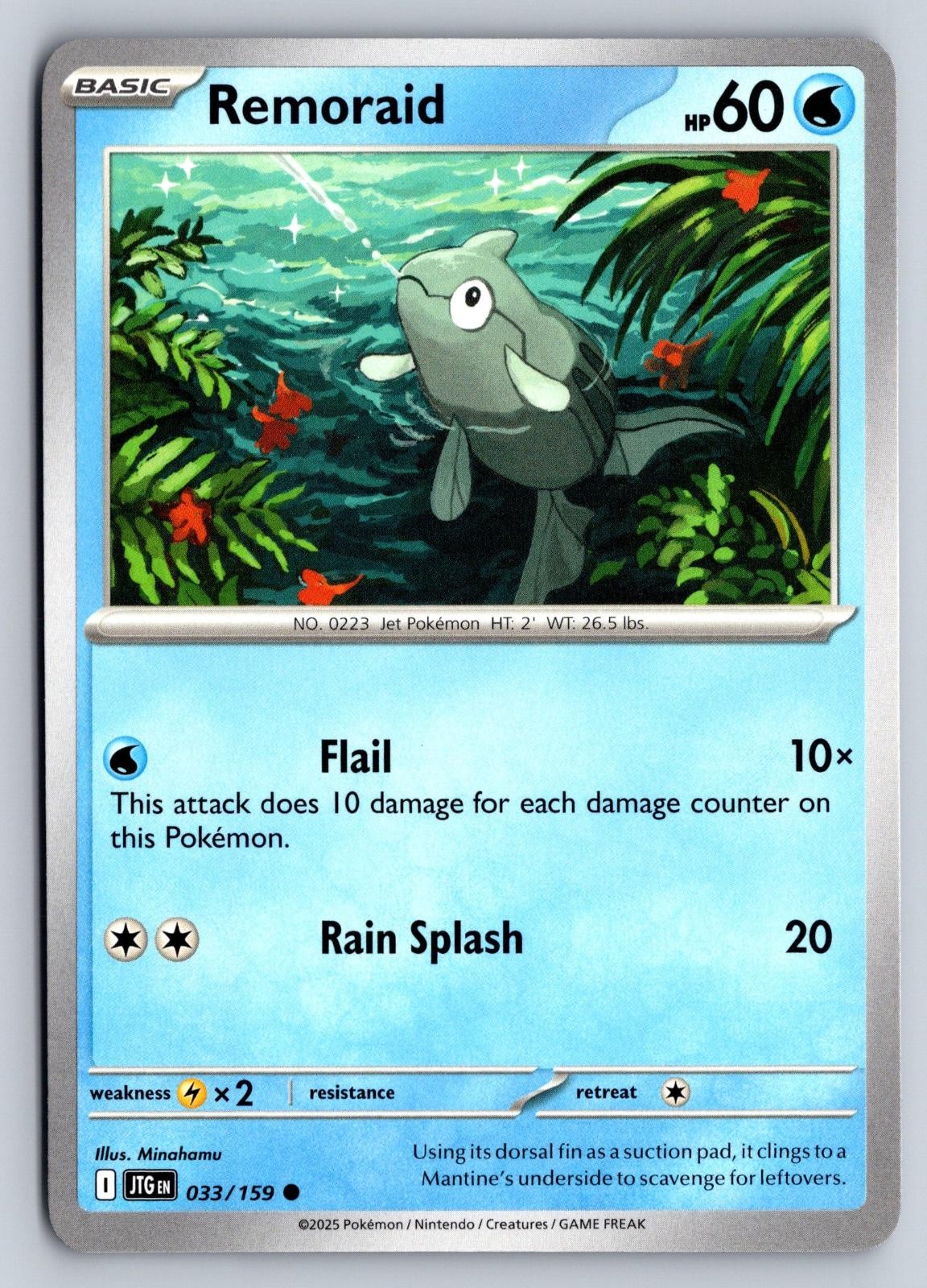 Remoraid 033/159 Viaggio Insieme Pokemon Minahamu