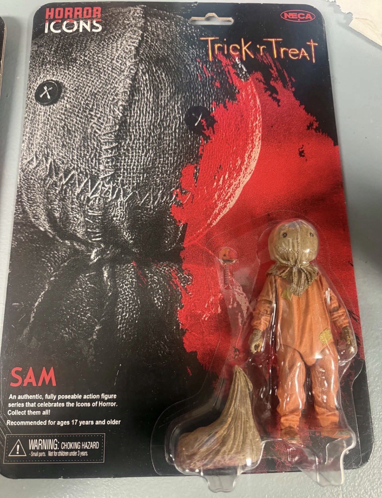 NECA Horror Icons SAM Trick R Treat Movie 5-inch Figure Fully Poseable NEW