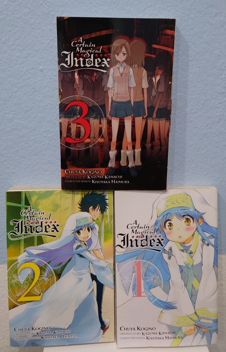 A Certain Magical Index manga inglese vol 1-3