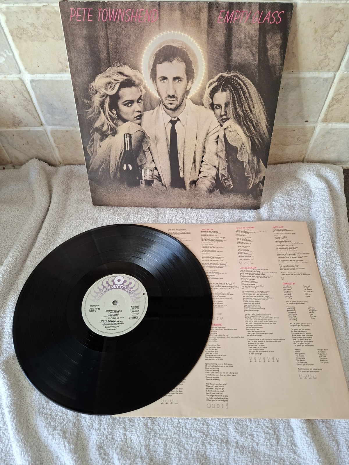 Pete Townshend Empty Glass Vinyl LP Atco 1980 Original EX CONDITION