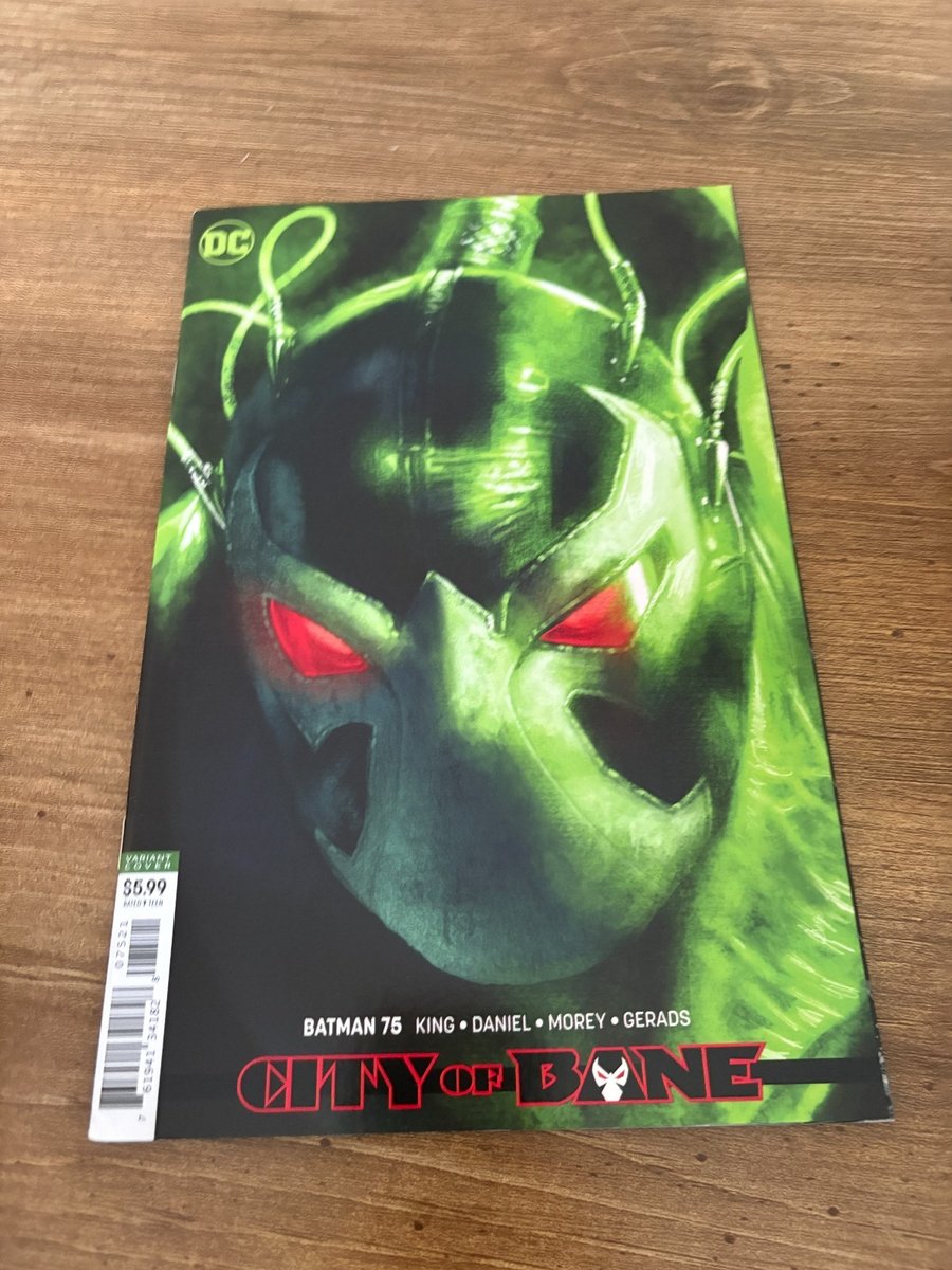 Batman # 75 quasi nuovo prima stampa DC variante fumetto copertina City of Bane 17 J480
