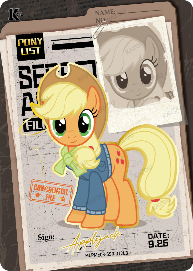 Kayou My Little Pony Moon Edition 3 prima stampa Applejack MLPME03-SSR-012L3