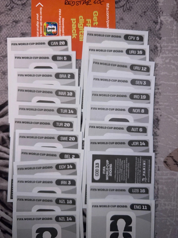 23 cartes CDM Redstar60