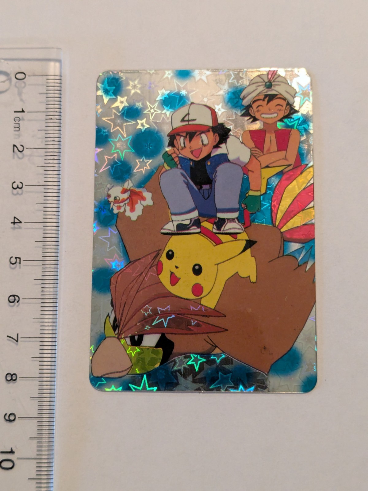 Pokemon Card Japanese - Pikachu & Pidgeotto - Bandai - Anime Collection - Holo