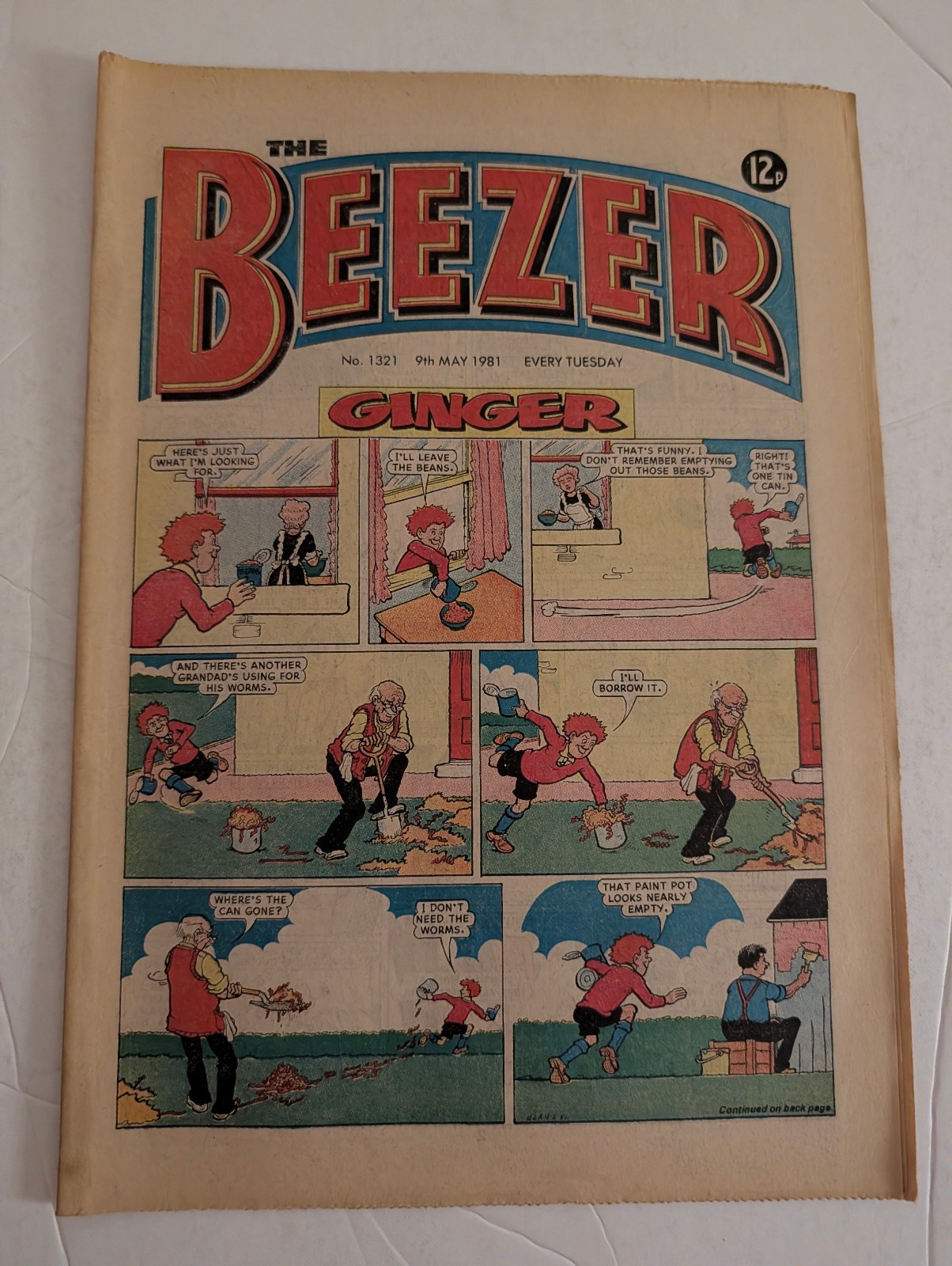 The Beezer Comic No 1321, May 9th 1981.