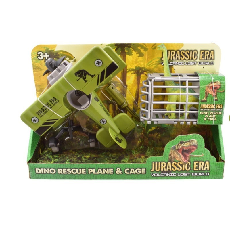 Set aereo e gabbia dinosauro epoca giurassica Dino soccorso Brachiosaurus