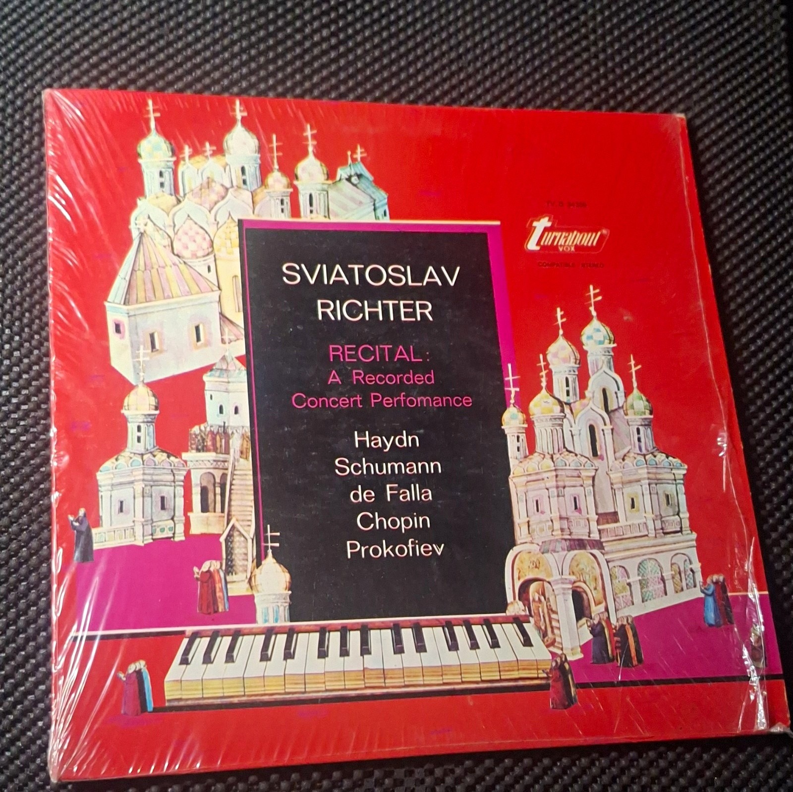 Sviatoslav Richter Piano Recital Turnabout TV-S 34359 Vinyl LP Stereo Piano
