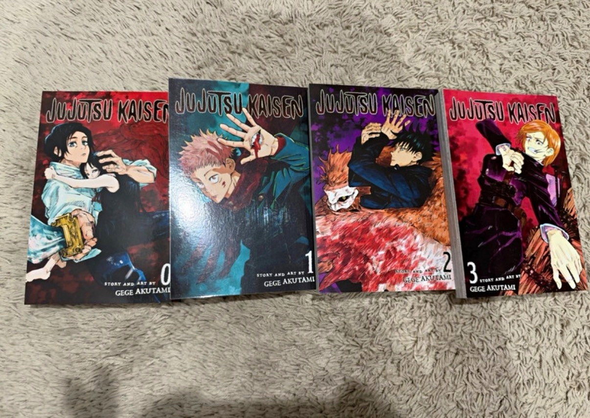 Lotto manga Jujutsu Kaisen vol. 0 1 2 3 Softcover Gege Akutami