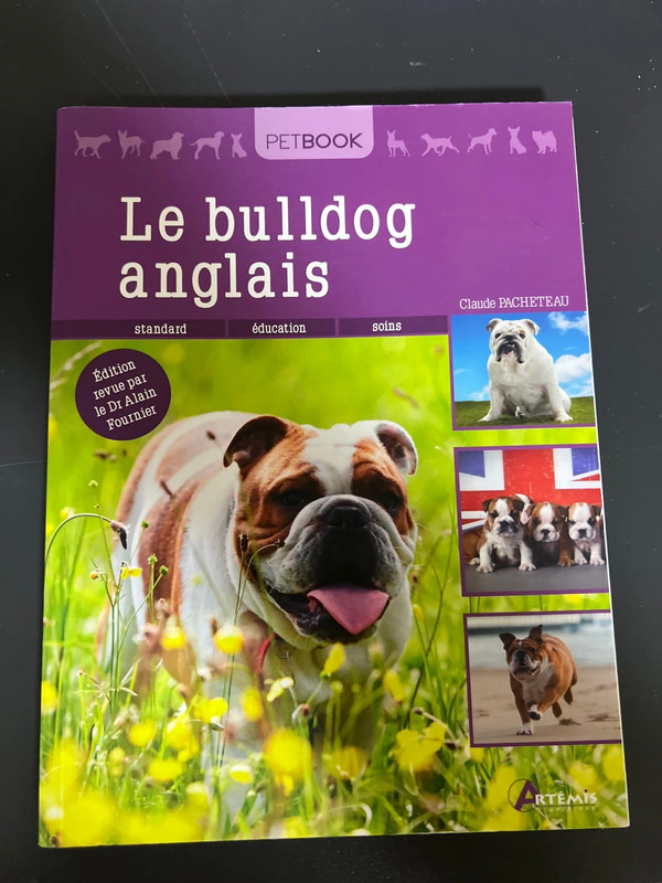 Le Bulldog anglais Claude Pacheteau Guide Race Chien Éducation Soins Neuf sans étiquette
