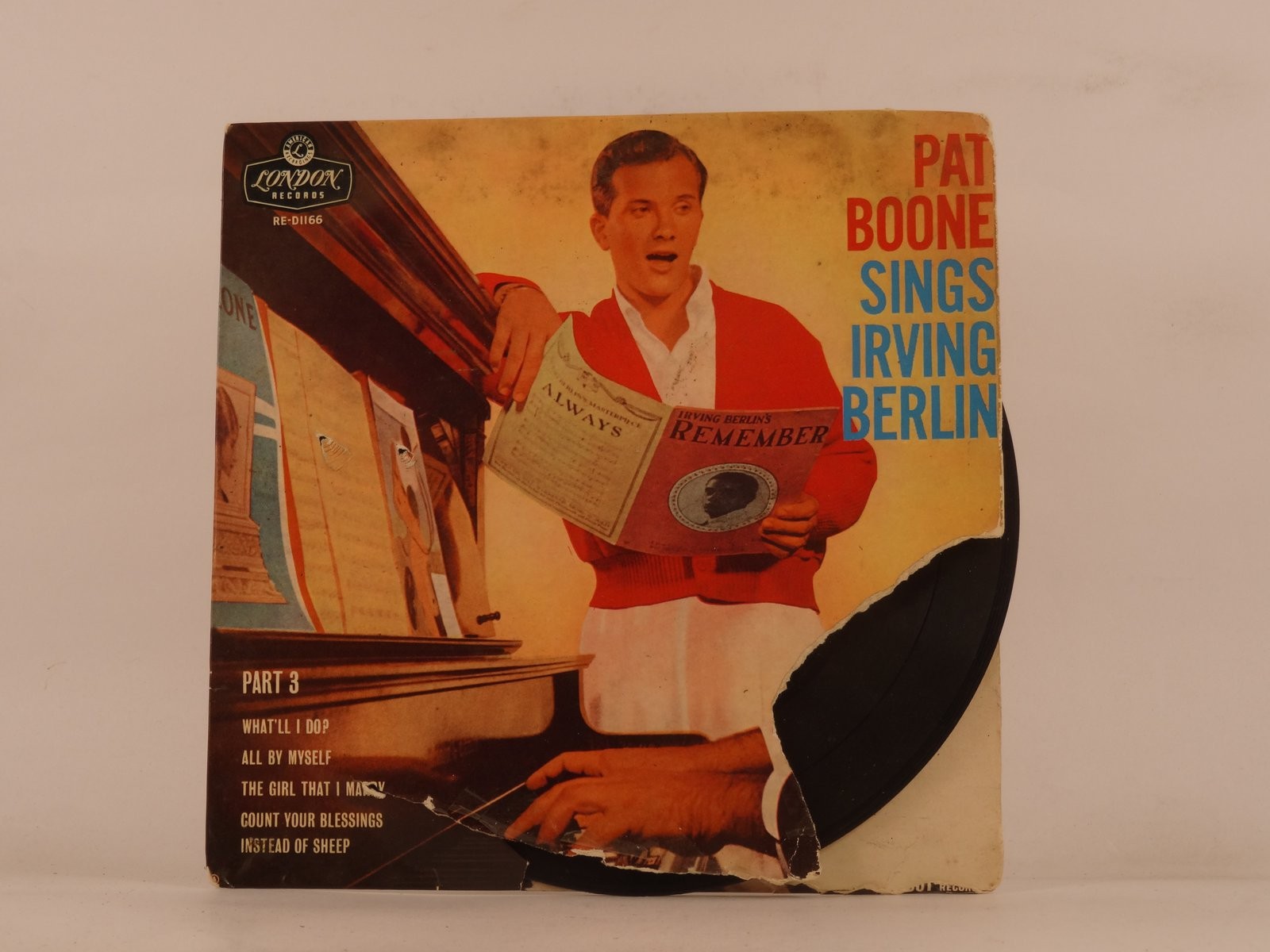 PAT BOONE SINGS IRVING BERLIN PART 3 (123) 4 Track 7" Single including Picture S