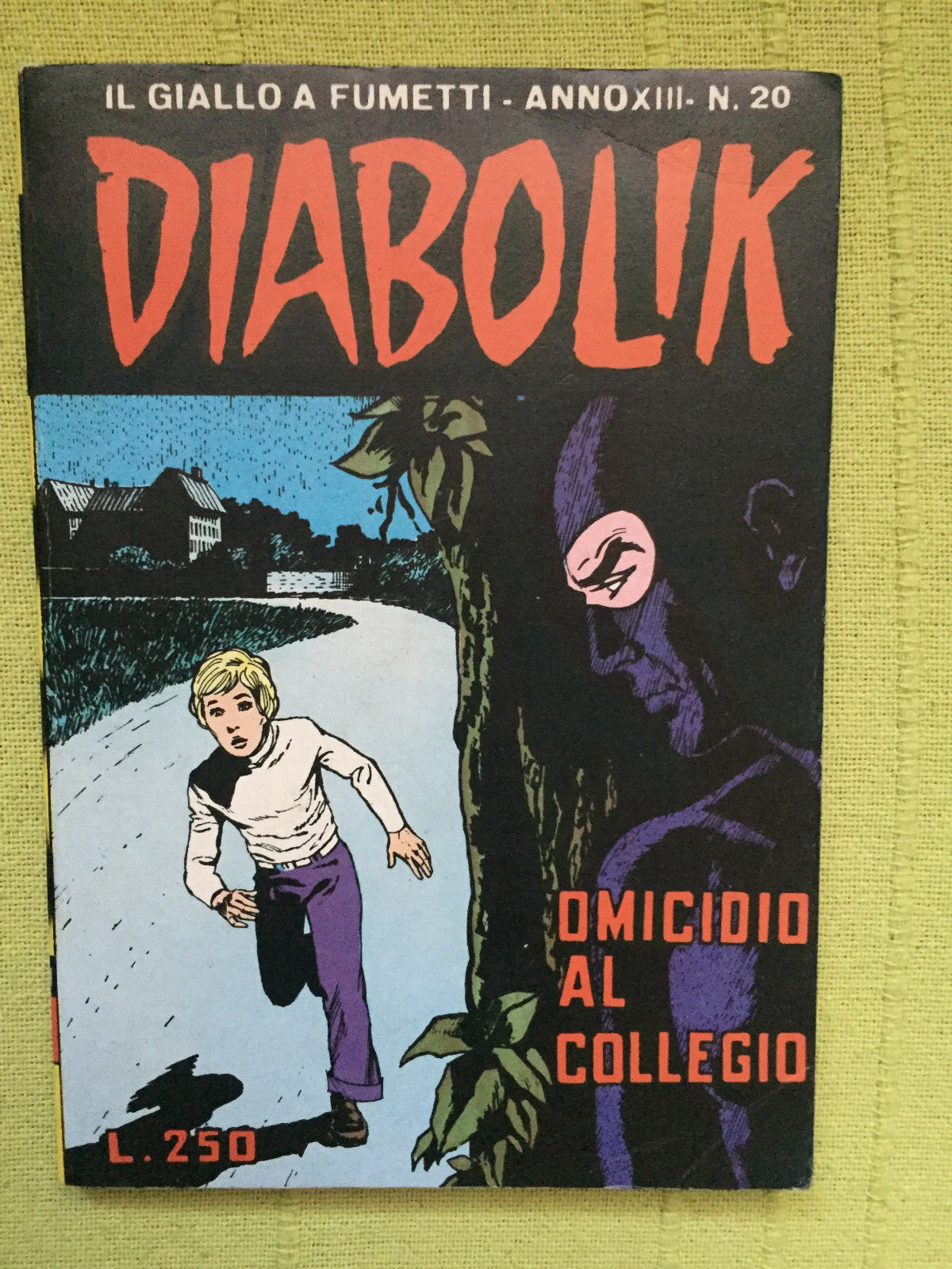 DIABOLIK ANNO XIII N° 20, 30 SETTEMBRE 1974, PRIMA EDIZIONE, DI RESO - EDICOLA!
