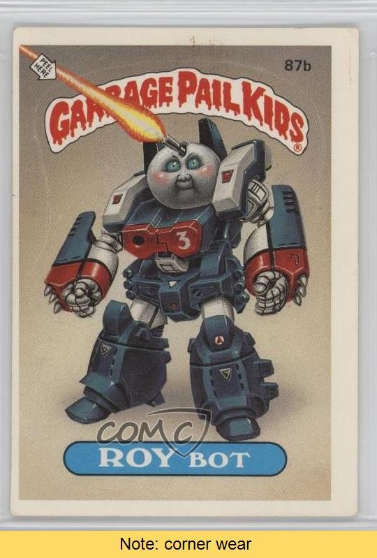 Topps Garbage Pail Kids Serie 3 Roy Bot 1986 (senza copyright) #87b LEGGI k5i