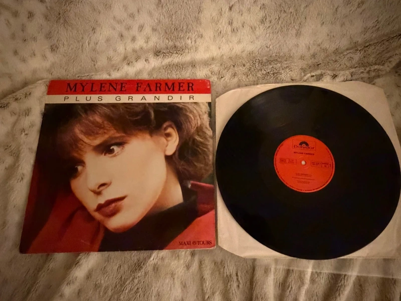 Mylène Farmer rare maxi 45t original 1985 Plus grandir