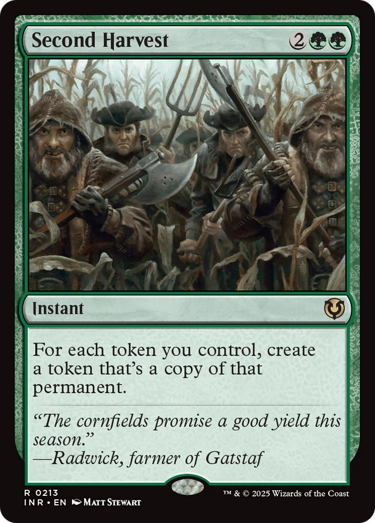 MTG Second Harvest 213 quasi nuovo Innistrad rimasterizzato raro