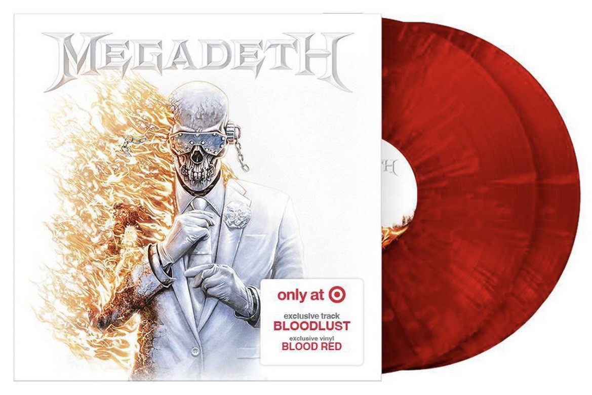 Megadeth Self-Titled Target Exclusive 2LP Blood Red Vinyl Bonus Track Bloodlust