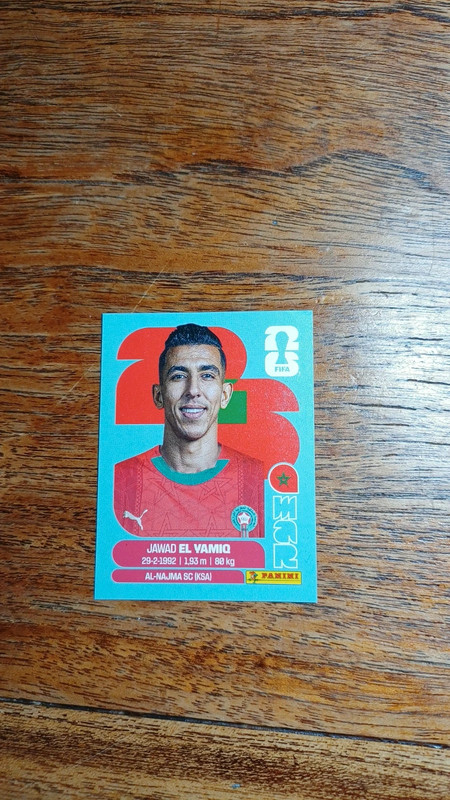 Sticker panini Jawad El Yamiq