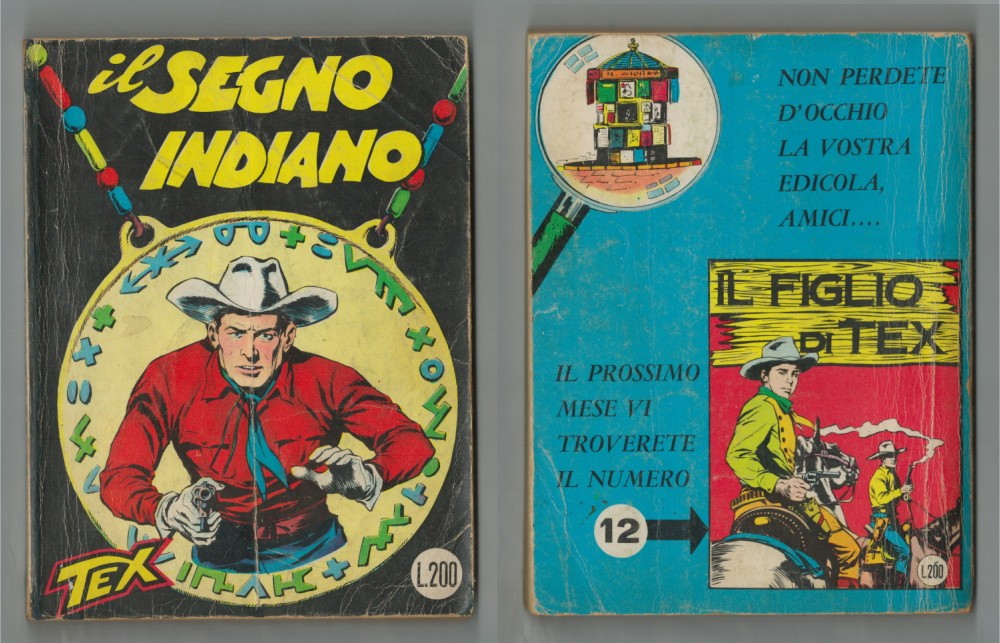 TEX TRE STELLE n. 11 IL SEGNO INDIANO Edizioni Araldo 1965 L. 200