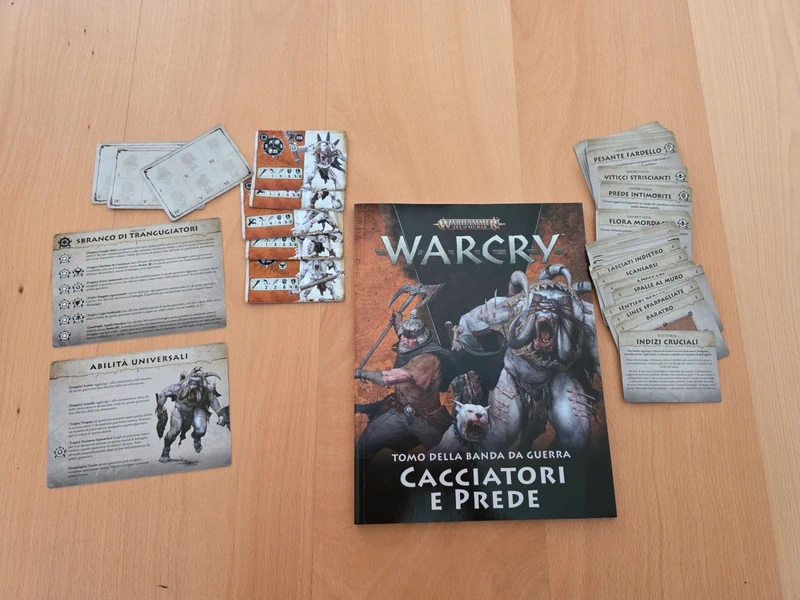 Tomo della Guerra Warcry - Con carte di gioco