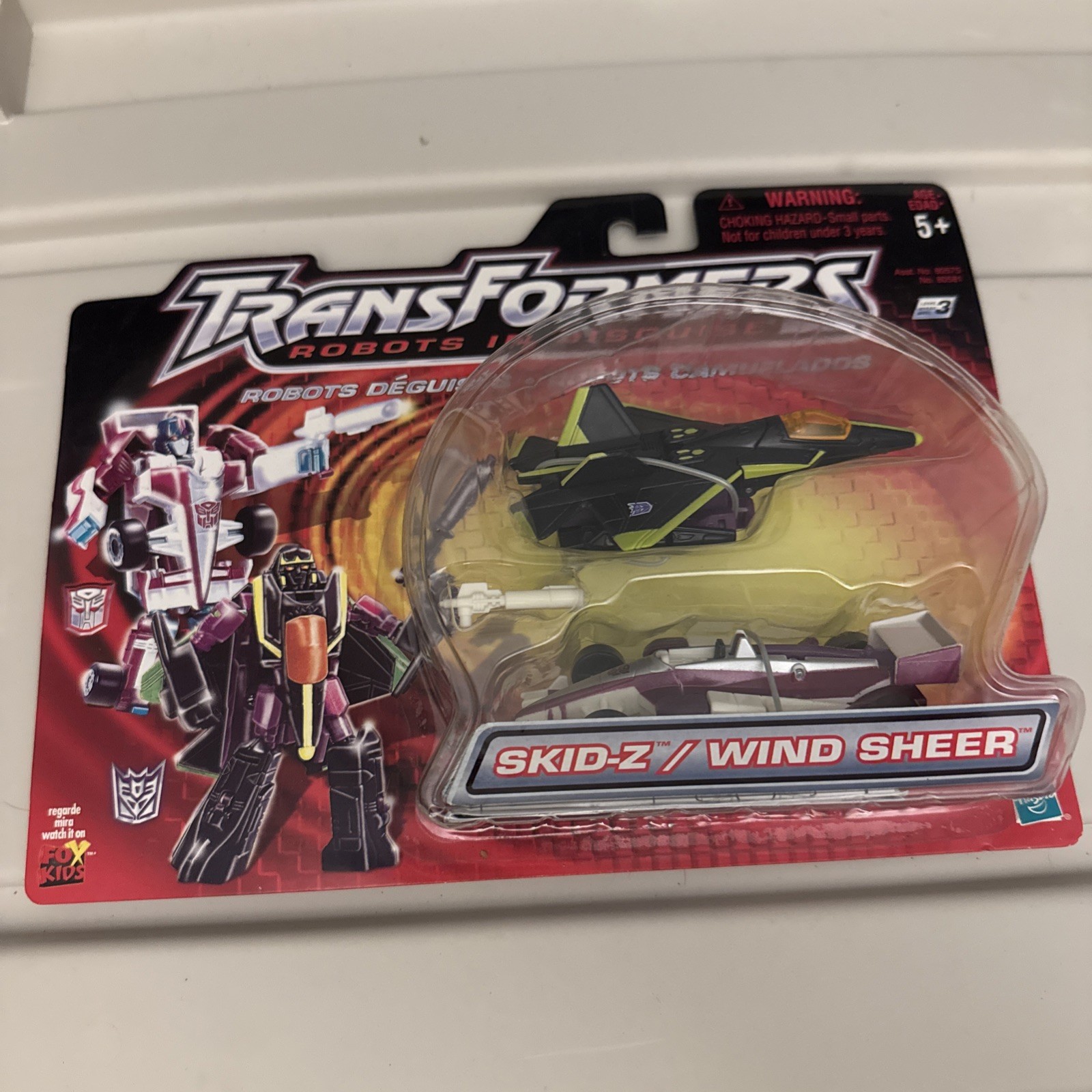 Transformers Robot sotto mentite spoglie Skid-Z / Wind Sheer nuovo MOSC spedizione gratuita 
