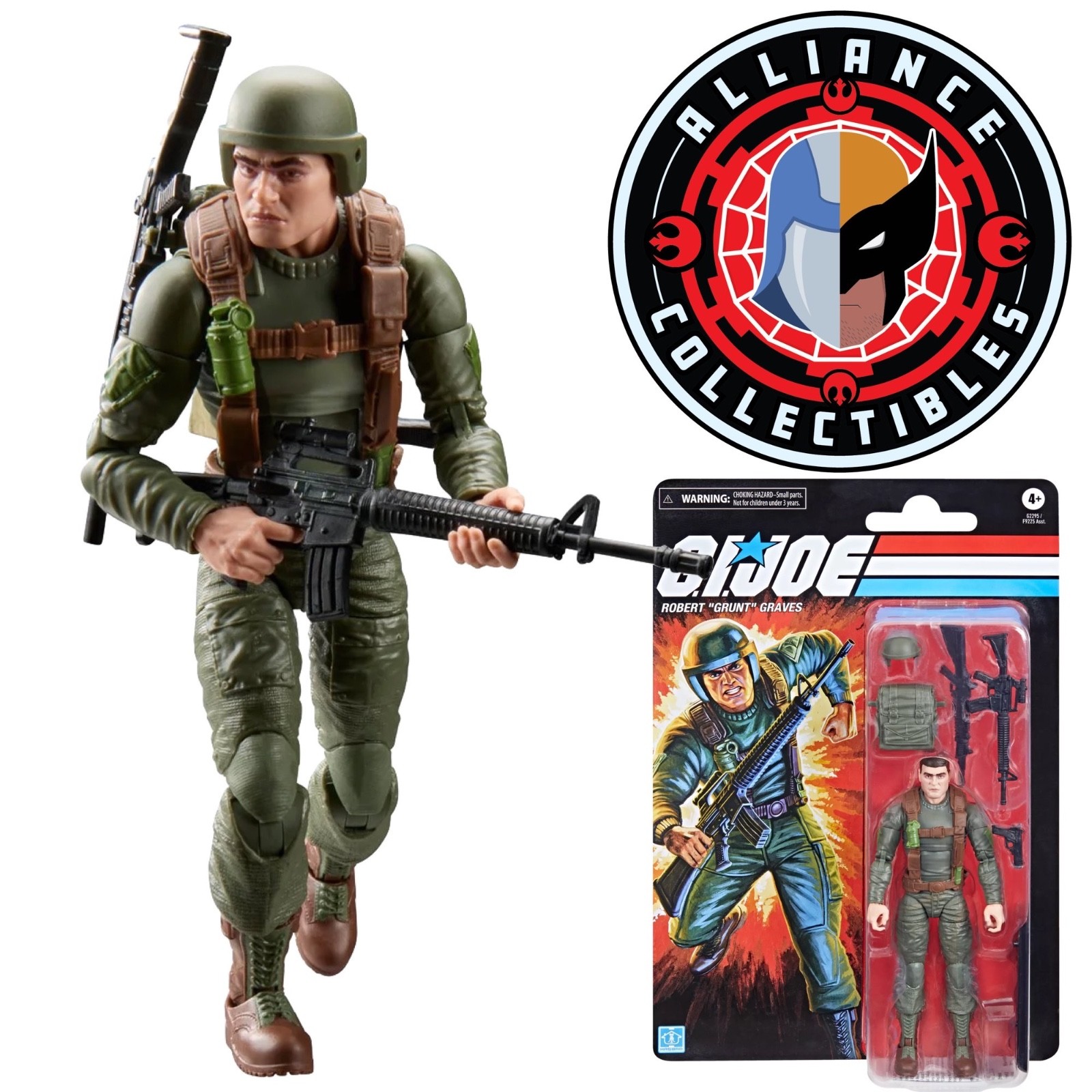 Modellino Hasbro 2026 GI Joe Classified Retro ROBERT "Grunt" Graves scala 6"