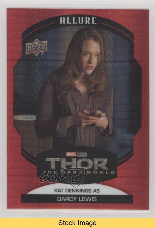 2022 Upper Deck Marvel Allure Red Prism as Darcy Lewis Kat Dennings READ 01ks