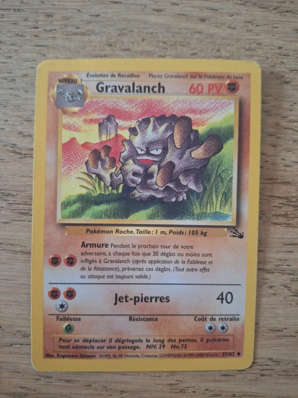 Carte Pokémon Gravalanch