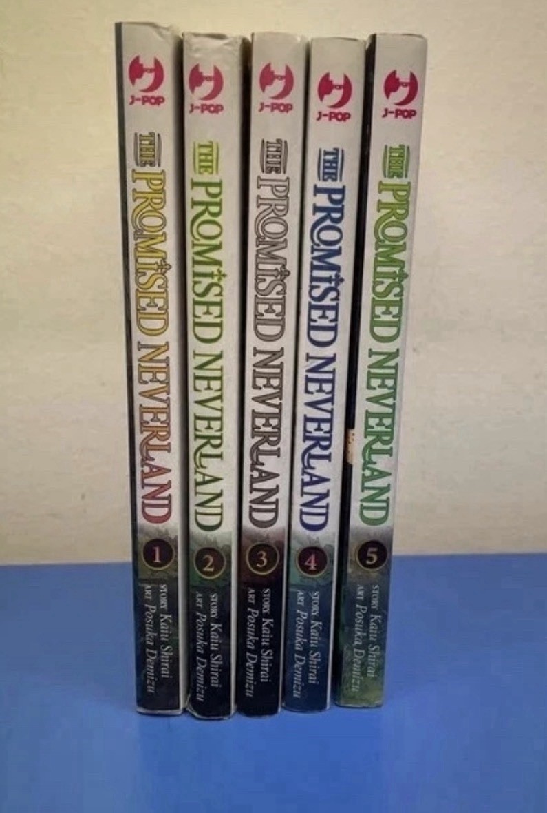J-POP The Promised Neverland vol. 1-5 lotto manga italiano b/n