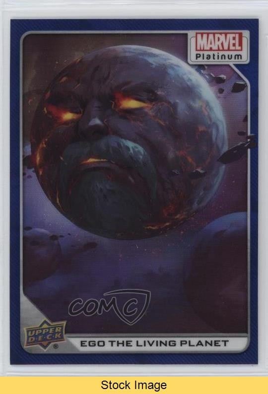 Upper Deck Marvel 2023 Platino Blu Arcobaleno Ego Il Pianeta Vivente #76 LEGGI 12np