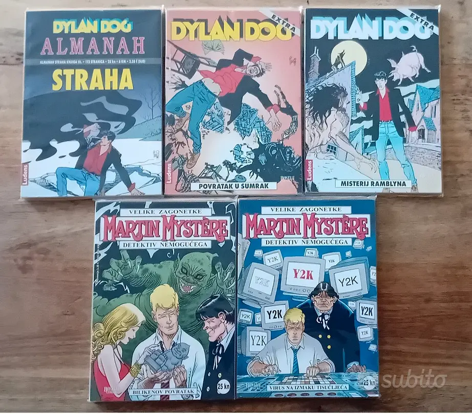 Lotto 5 fumetti Bonelli (originali Croazia)