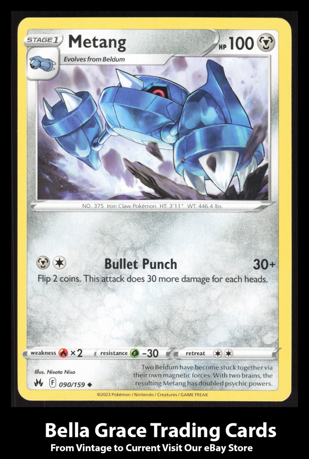 Metang #090/159 Corona Zenith Pokemon non comune