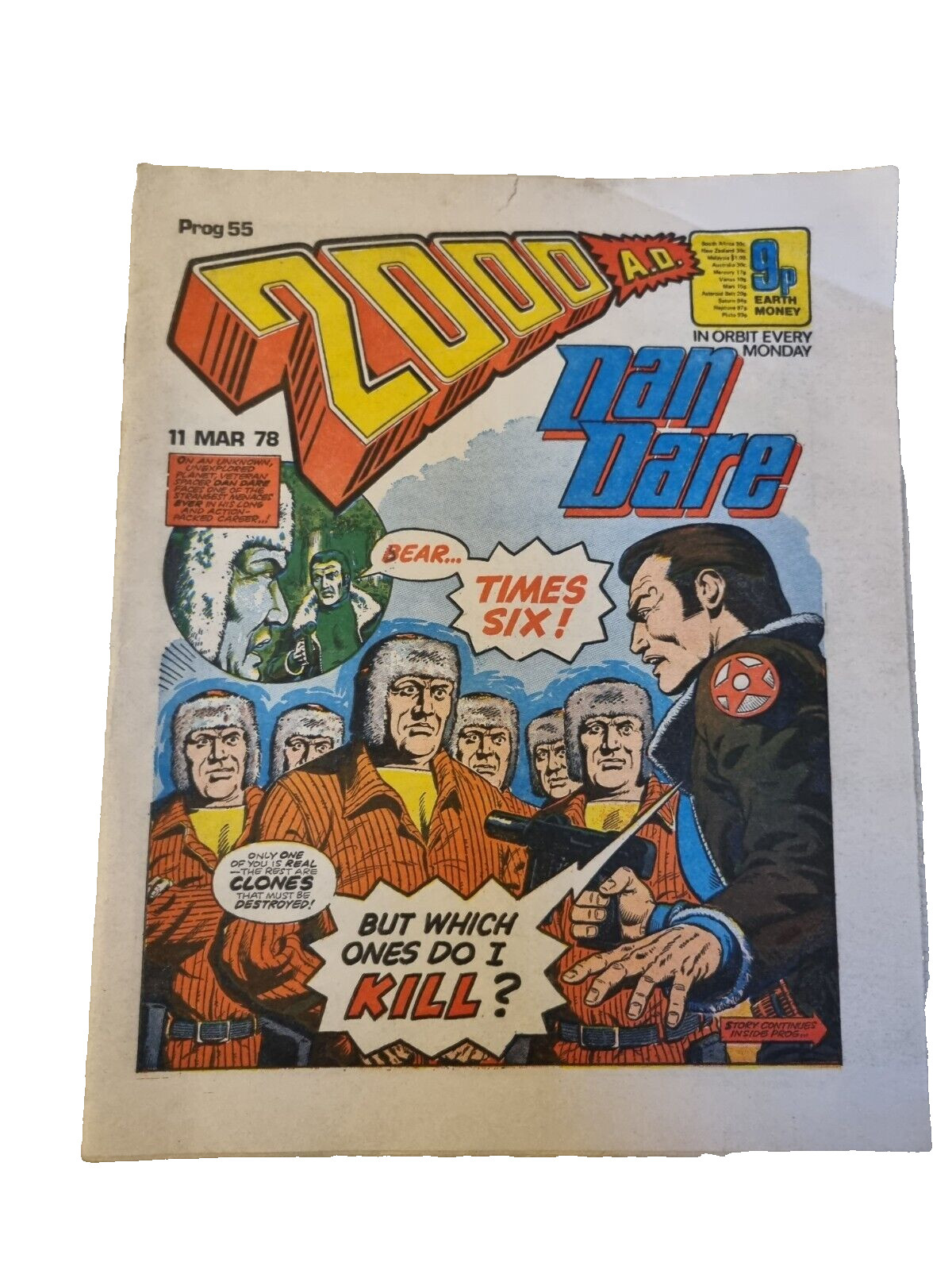 2000 A.D. Prog. 55, 11th March 1978 IPC Magazines British Weekly Comic