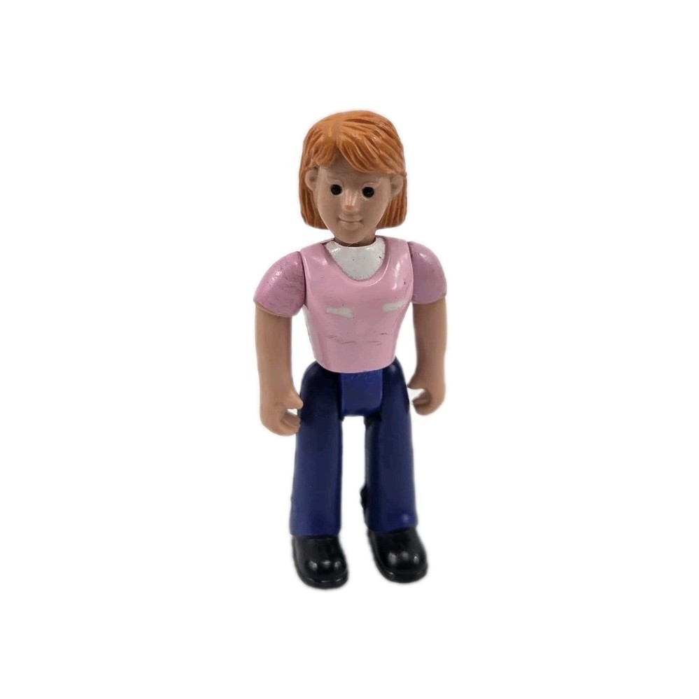 Pompiere Sam TOM giocattolo minifigure ragazza in jeans blu rosa top statuina