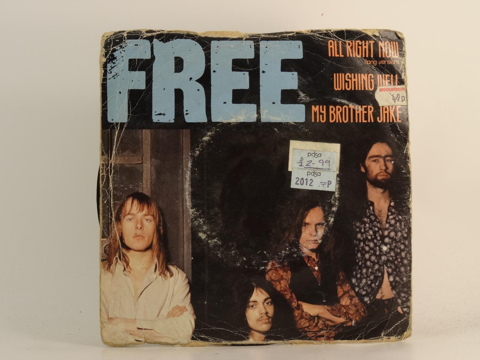 FREE ALL RIGHT NOW (79) 4 Track 7" Single plus Picture Sleeve ISLAND RECORDS