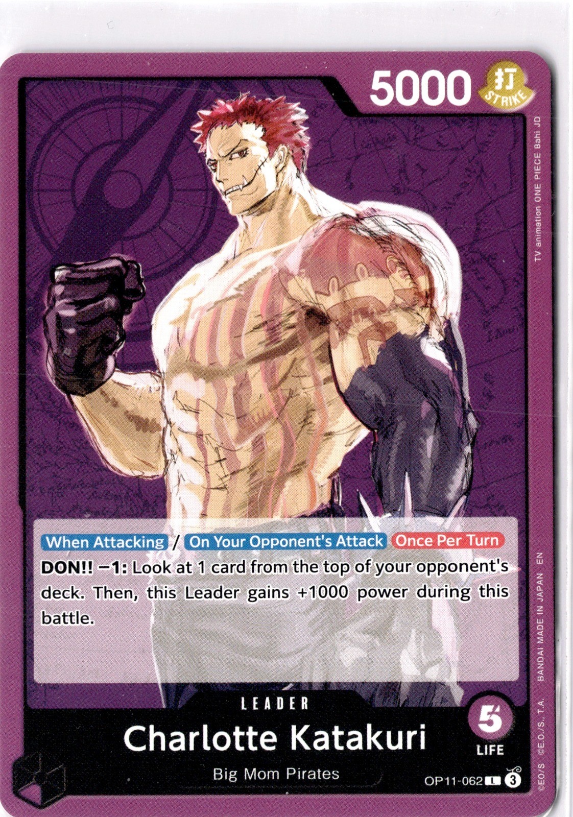 Charlotte Katakuri (062) OP11-062 L A Fist of Divine Speed quasi nuovo