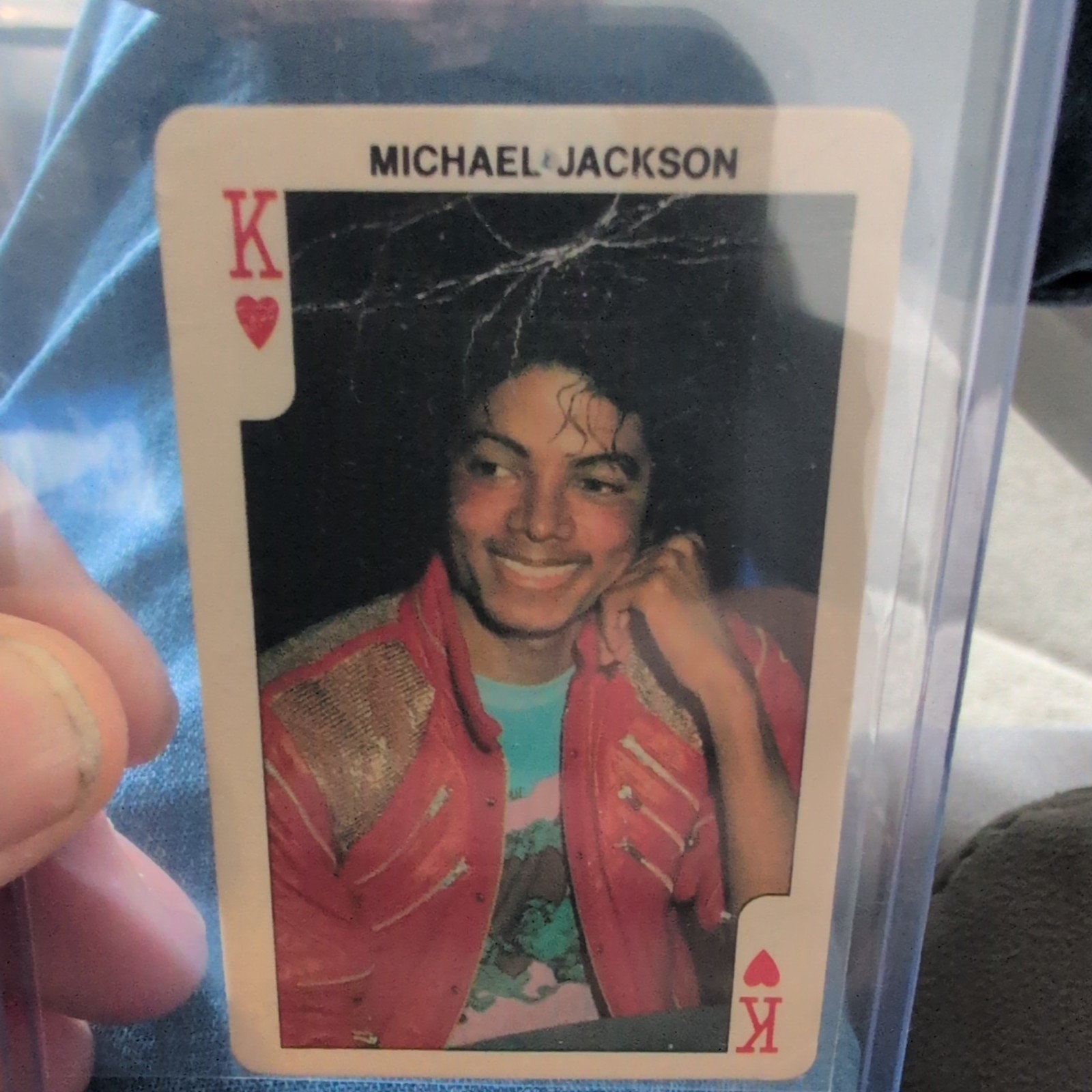 1986 DANDY ROCK N BUBBLE Gum Card Michael Jackson