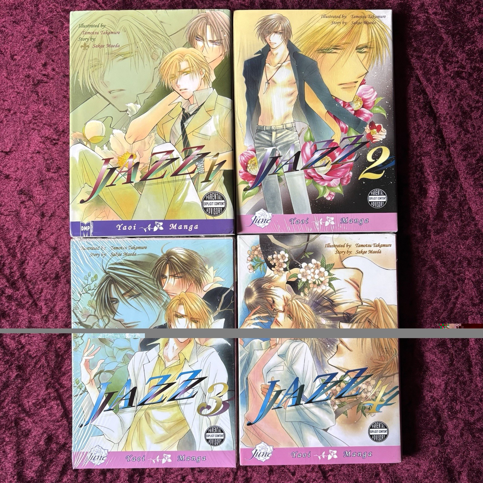 Jazz Volumes 1-4 BL Manga Serie Completa, Inglese