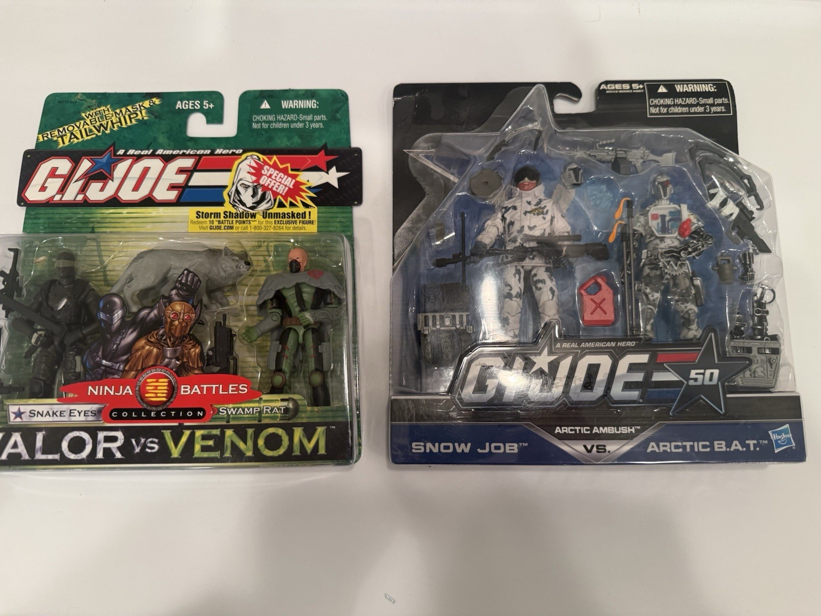 NIB 50th Snow Job/Arctic BAT And VV Snake Eyes/Swamp Rat