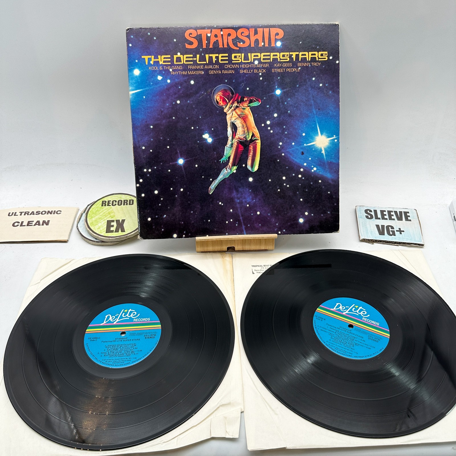 Various- Starship (The De-Lite Superstars) EX/VG+ Ultrasonic Clean 1977