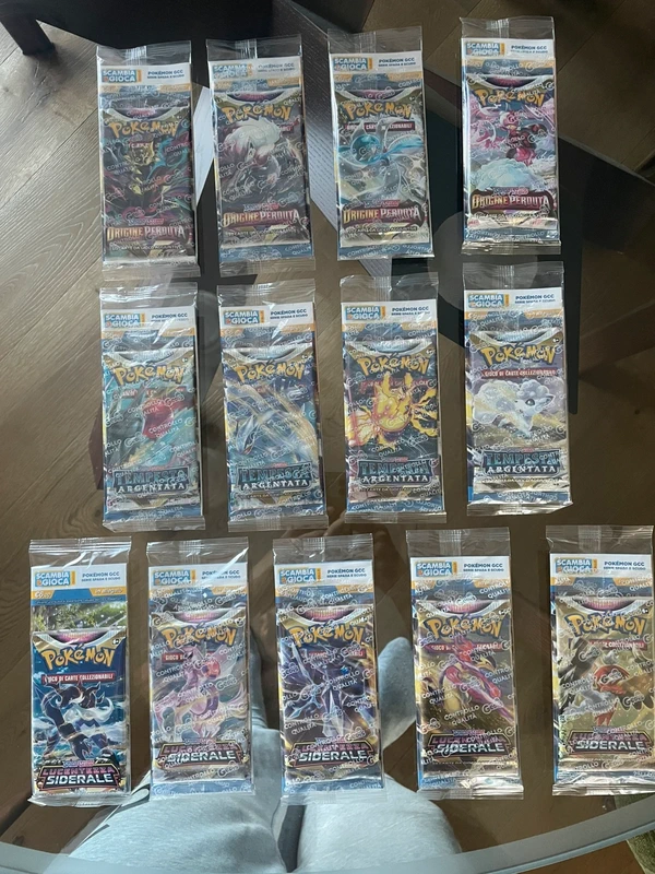 Pokémon art set Origine perduta Tempesta argentata Lucentezza siderale