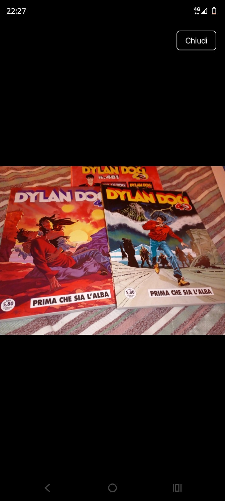 Dylan Dog n. 481 Prima che sia l'alba  Tiziano Sclavi Villa/Cestaro