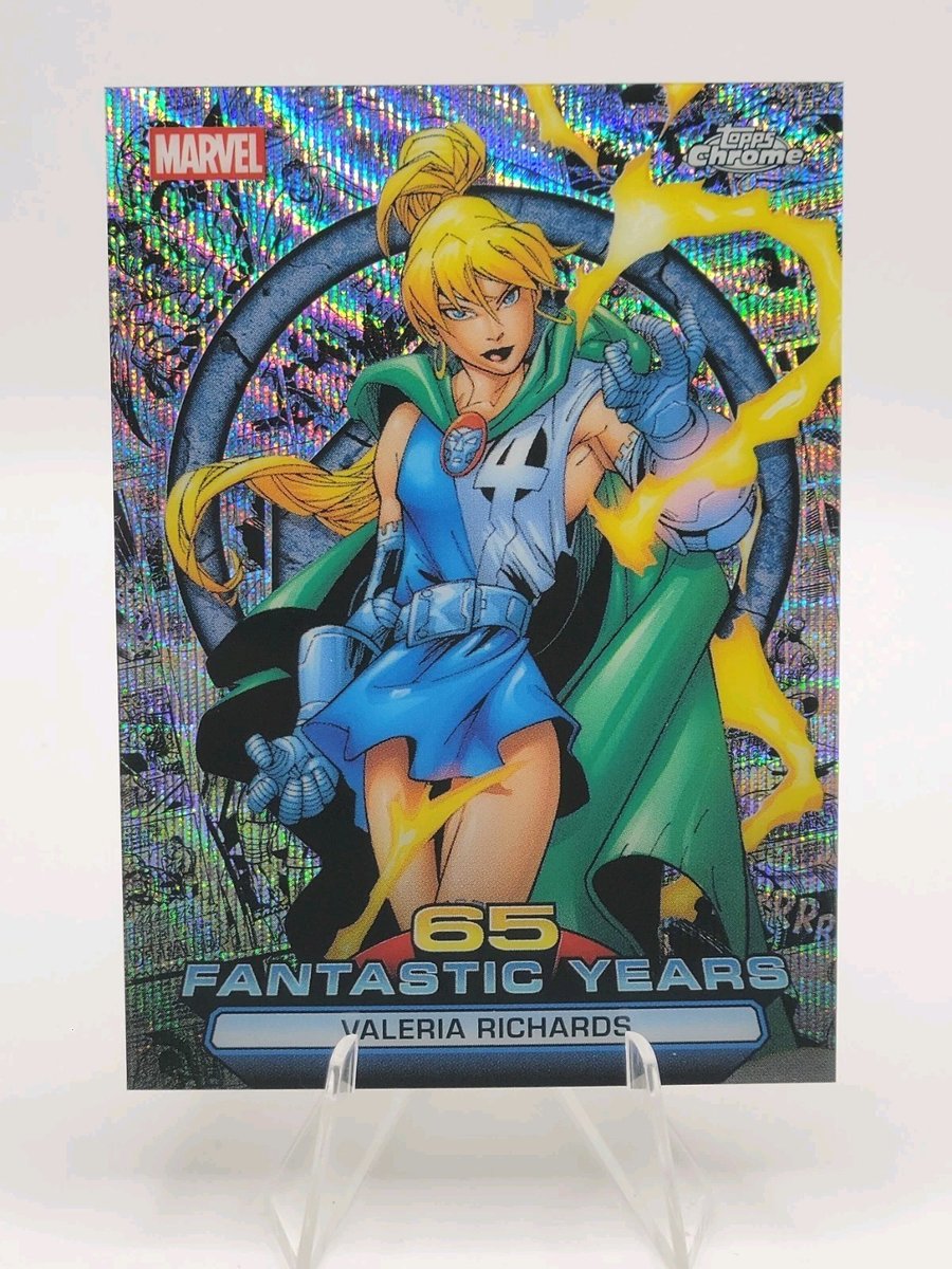 2026 Topps Chrome Marvel Comics Valeria Richards 65 anni fantastici onda