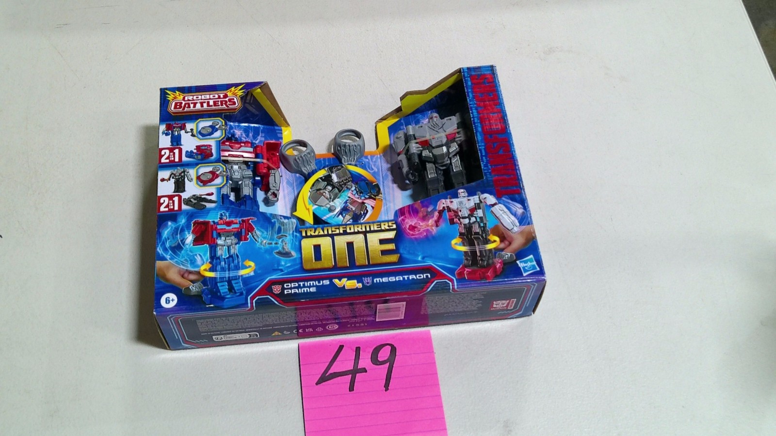 Modellino Robot Battlers Transformers One Optimus Prime Megatron usato in scatola