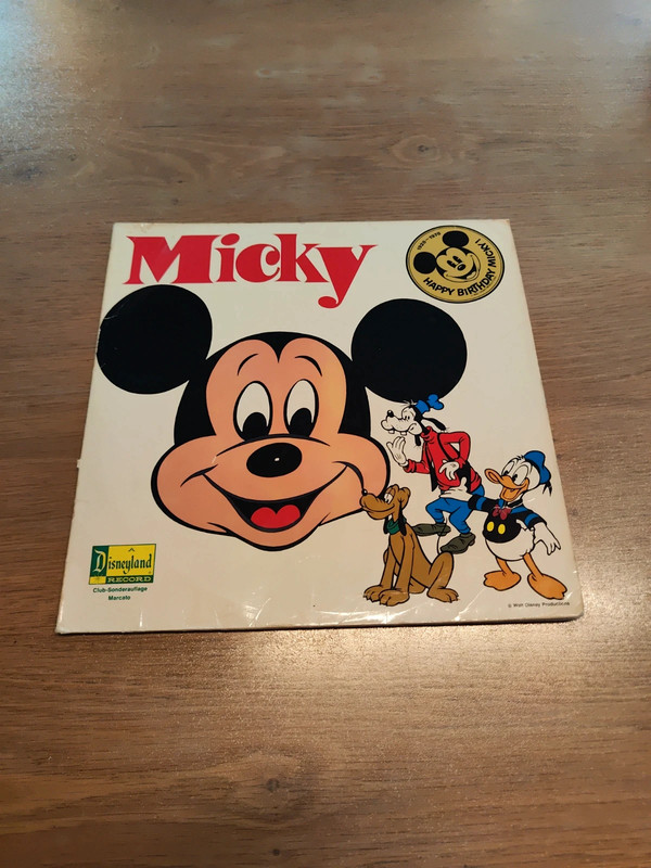 Micky Maus Schallplatte Deutsch
