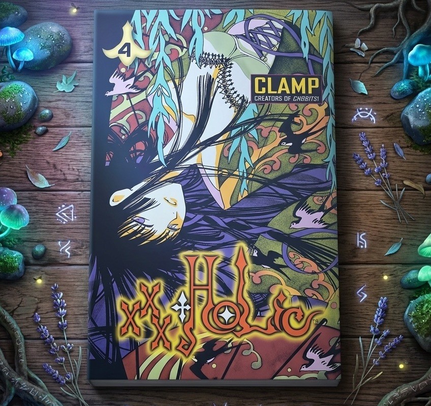 xxxHolic Manga Volume 4 di CLAMP Paperback Inglese Prima Edizione Graphic Novel