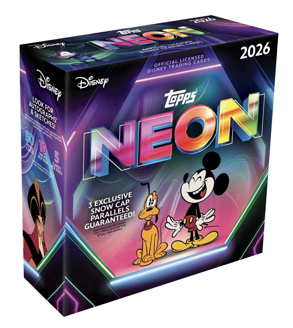 2026 TOPPS DISNEY NEON MEGA BOX🔥LOOK FOR AUTOS/SKETCHES🔥