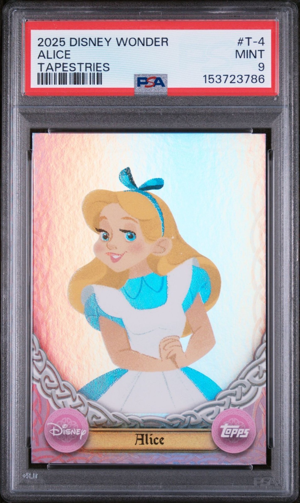 PSA 9 2025 TOPPS DISNEY WONDER ARAZZI Lotto di 5